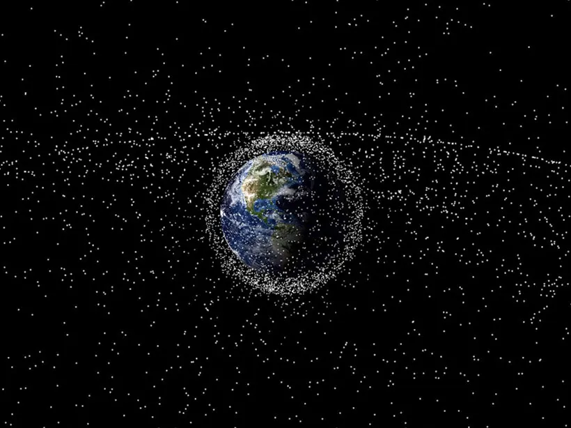 The Hazard of Space Debris: A Cosmic Perspective